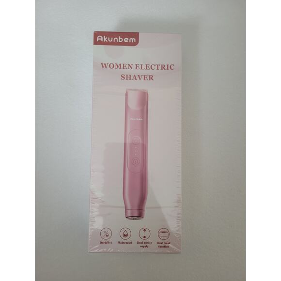 2 in 1 Womens Electric Bikini Razor Dual Head Waterproof Wet & Dry Use Razor - Picture 3 of 9